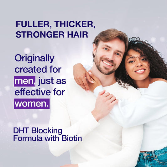 2 x Biotin Hair Growth Serum for Men, Women & All Types of Hair - DHT Blocker & Scalp Serum - Biotin and Hyaluronic Acid - Anti Thinning Hair - Hair Regrowth - Made in USA - Guyology Labs