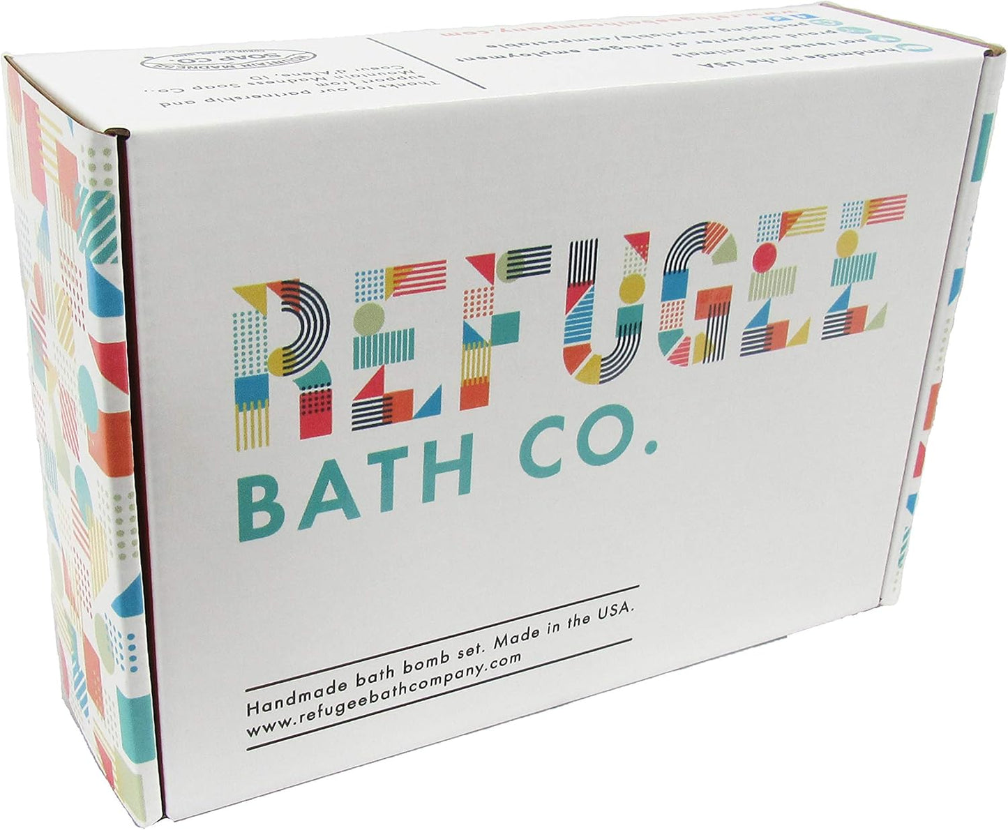Variety Pack Bath Bombs Tea Tree and Eucalyptus Essential Oils Cocoa Butter Support Refugee Employment in USA (12 Pack)