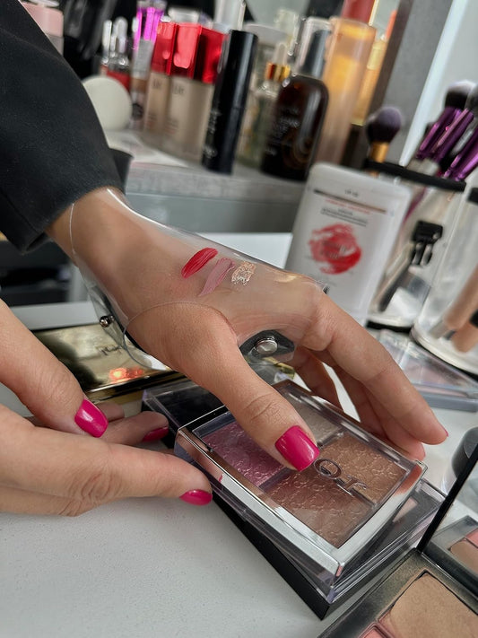 Makeup Glove Palette for Artwork|Stylish Glove for Makeup Artists|Made of Natural Leather and Certified Hypoallergenic Vinyl