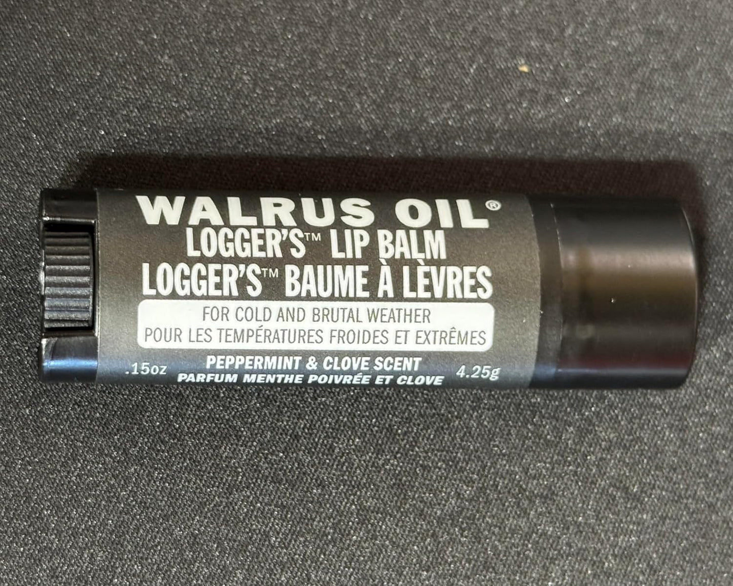 WALRUS OIL Logger's Lip Balm - 2-Pack, 100% Vegan, Made with Candelilla Wax, Almond, Coconut, Jojoba Oils & Natural Ingredients