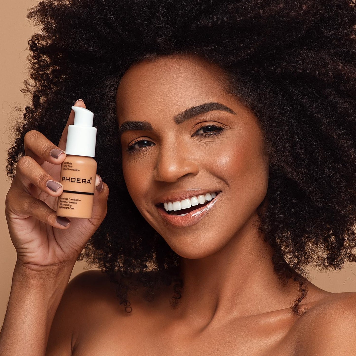 PHOERA Foundation, PHOERA Matte Liquid Foundation,PHOERA Makeup for Women, PHOERA Foundation Full Coverage Concealer, 30ml 24HR Matte Oil Control Concealer (103+104/Warm peach+Buff Beige)
