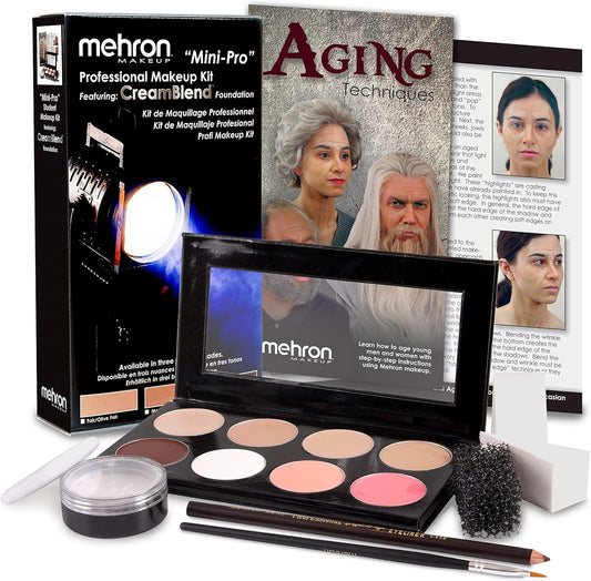 Mehron Makeup Mini-Pro Student Makeup Educational Kit (Fair/Olive)