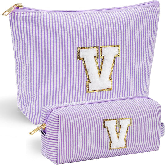 YOOLIFE Makeup Bag for Women - Personalized Makeup Pouch for Girlfriend Bridesmaid Wife | Travel Toiletry Bag for Her Mom | Skin Care Bag Birthday Gift for Sister Friend Mini Makeup Bag Sweet 16 Gifts