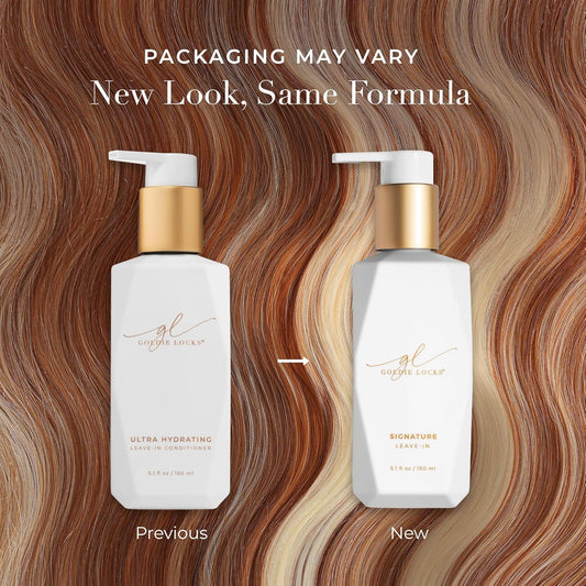Goldie Locks Signature Leave-In Conditioner - Moisturizes and Controls Frizz - Lightweight Daily Hydration - Safe for Extensions & Color-Treated Hair - Protein-Free - 5.1 fl oz (Packaging May Vary)