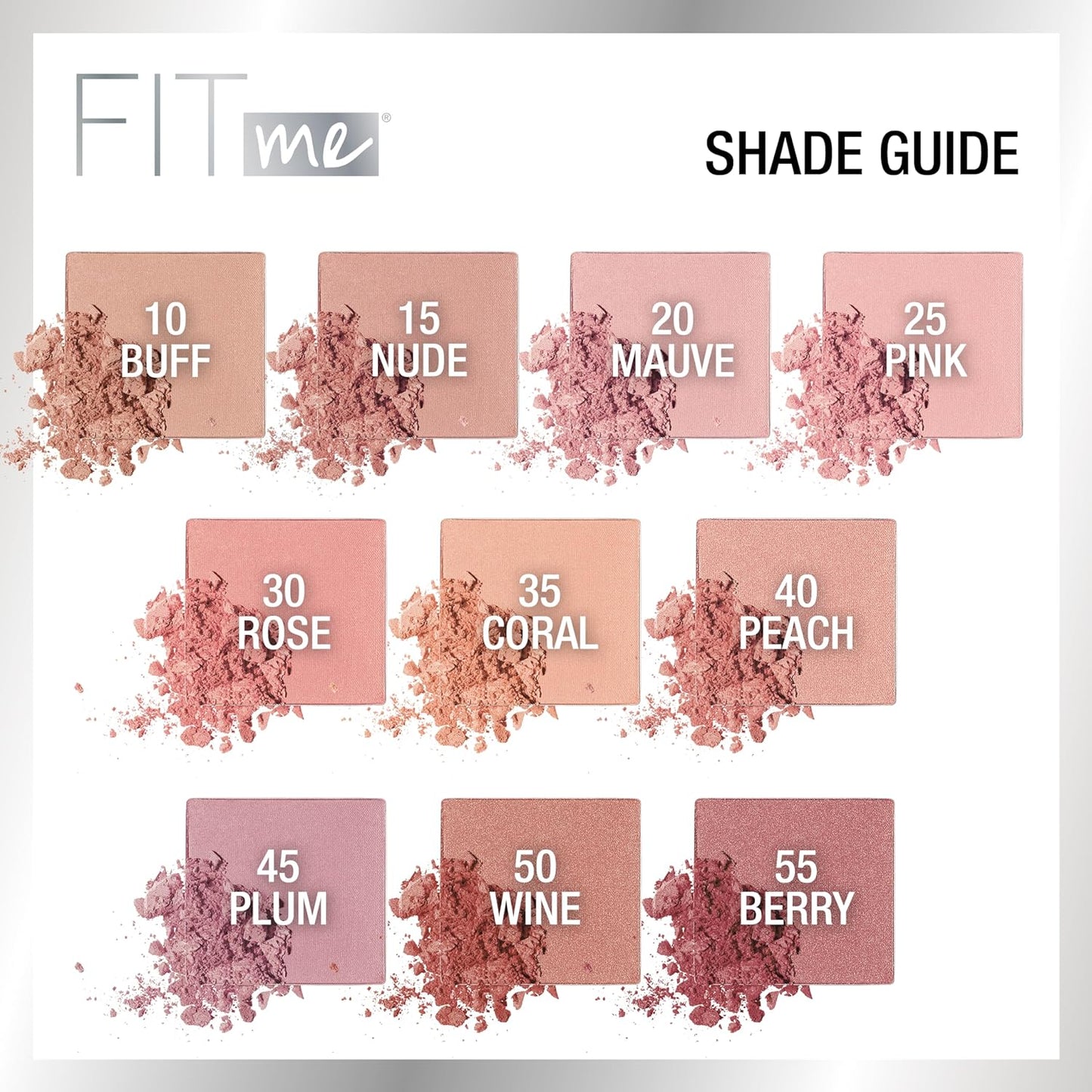 Maybelline Fit Me Blush, Lightweight, Smooth, Blendable, Long-lasting All-Day Face Enhancing Makeup Color, Buff, 1 Count
