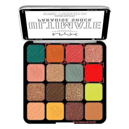NYX PROFESSIONAL MAKEUP, Ultimate Shadow Palette, Eyeshadow Palette - Paradise Shock