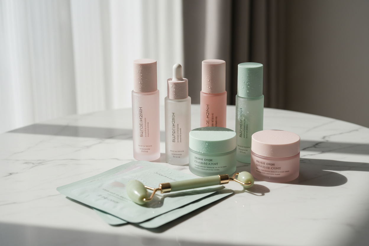 At KBeauty Muse, we bring the best of authentic K-beauty directly to you. Our mission is simple: to help you achieve radiant, healthy, and glowing skin with products that are clean, effective, and inspired by the latest Korean beauty innovations. (make it real photo0