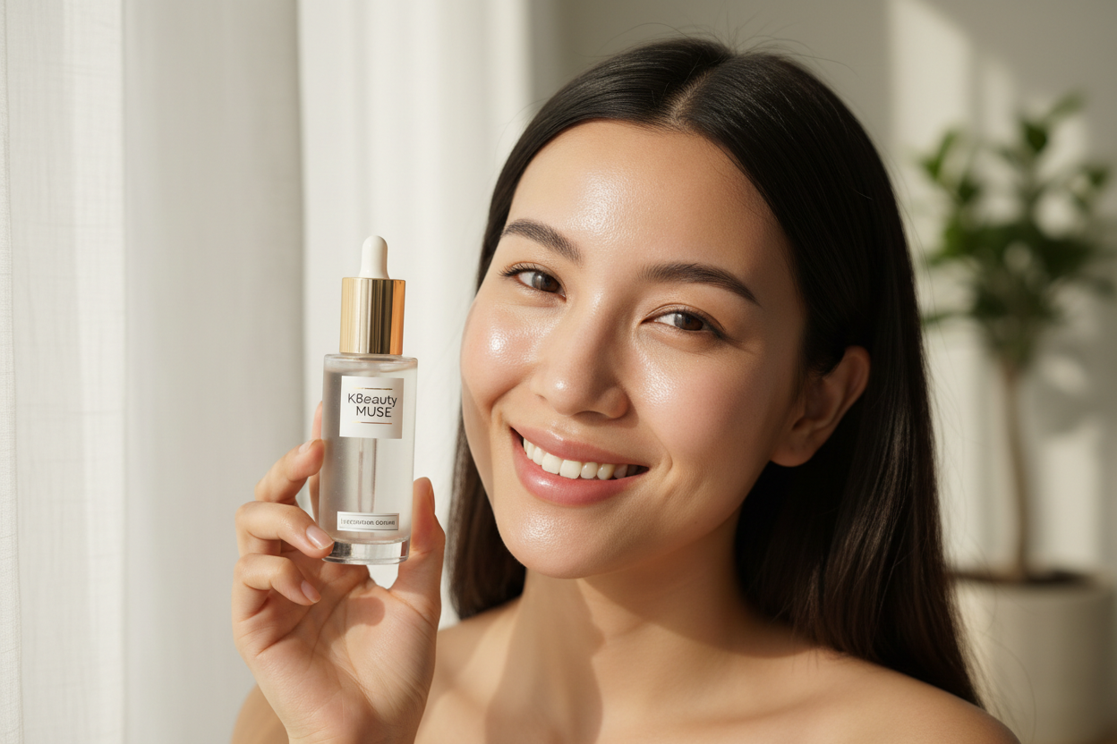 “I started using the KBeauty Muse hydration serum a month ago, and my skin feels softer, smoother, and glows naturally. I love how lightweight it is—perfect for layering in my routine. Highly recommend!” (make it real photo)