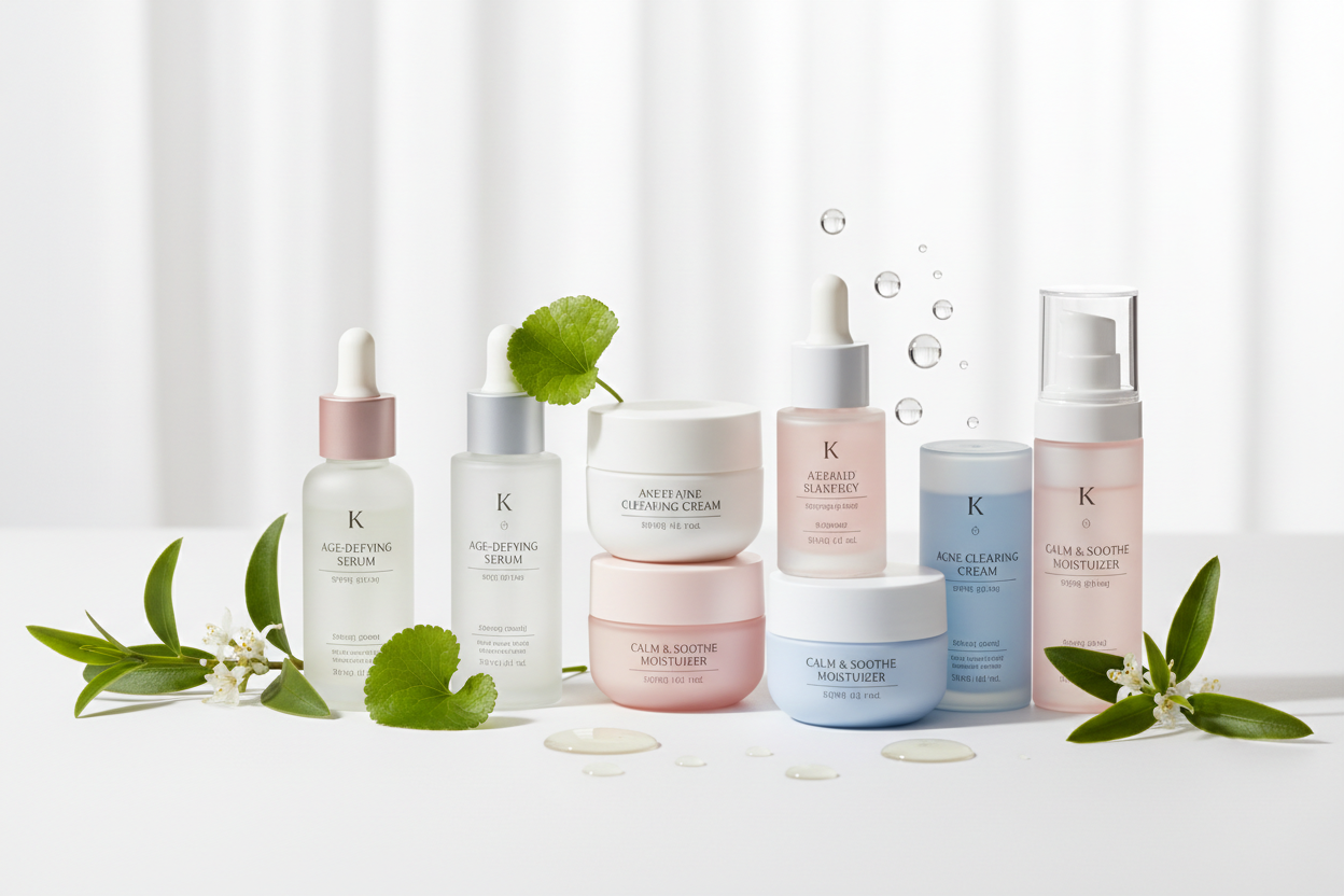 Specialty Treatments: Targeted solutions for anti-aging, acne care, and sensitive skin. (make it real photo)